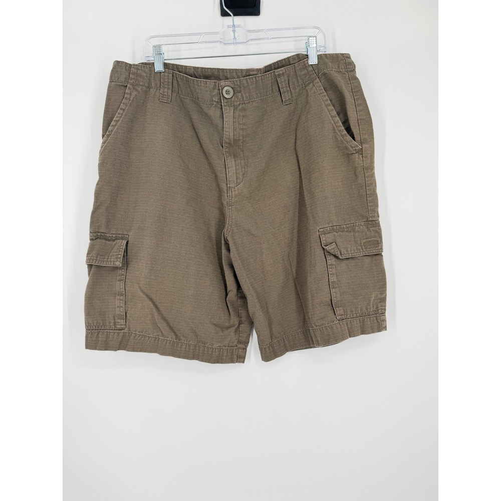 Open Trails Mens Cargo Shorts 40 Brown Gorpcore Hiking Utility Outdoor